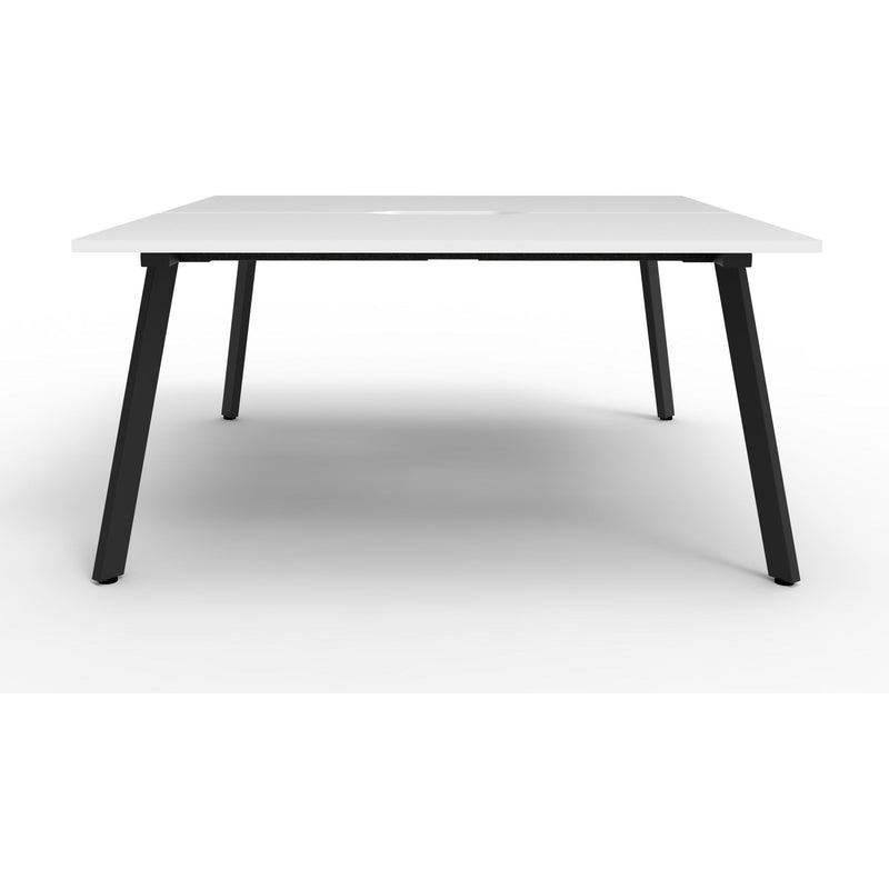 Eternity 2 Person Double Sided Workstation - White