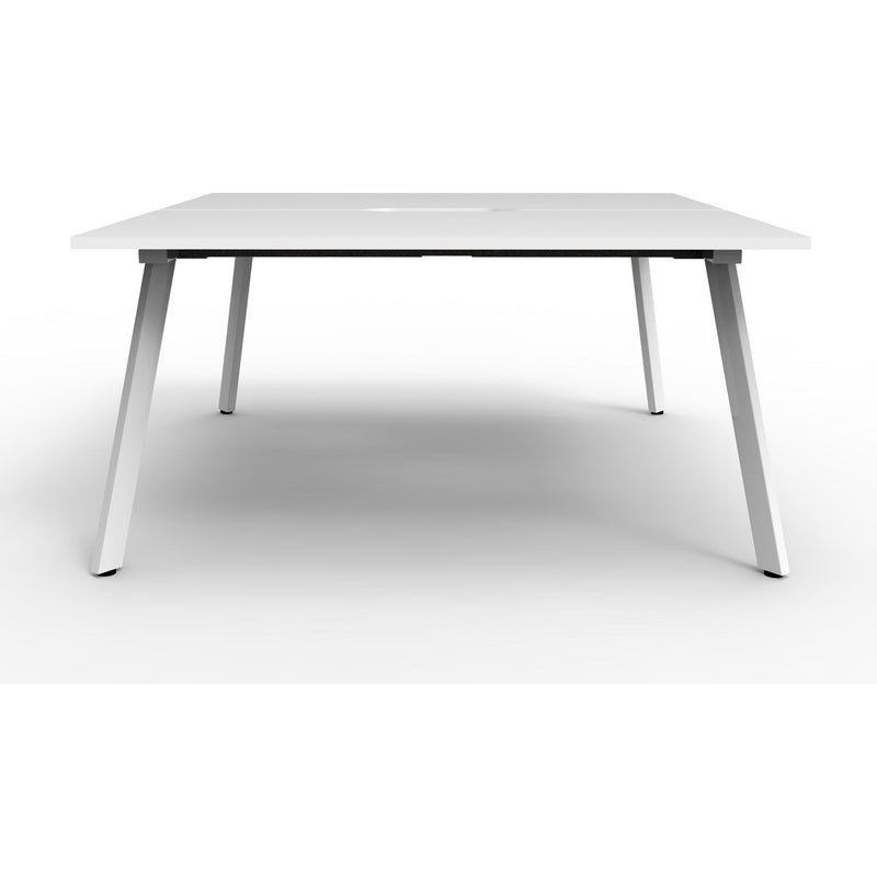 Eternity 2 Person Double Sided Workstation - White