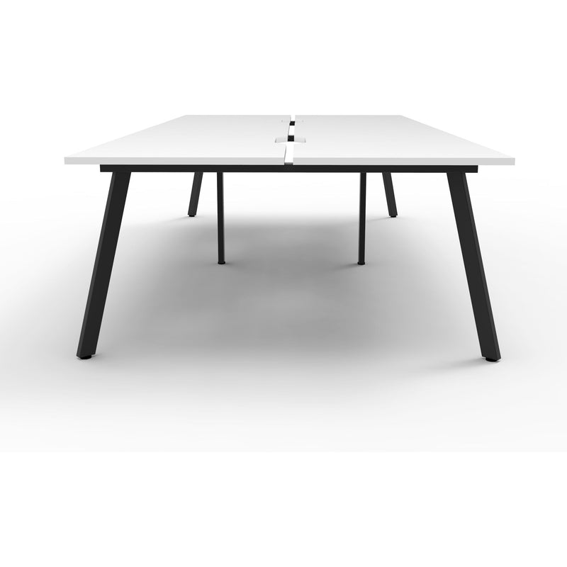 Eternity 4 Person Double Sided Workstation - White