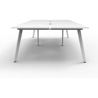 Eternity 4 Person Double Sided Workstation - White