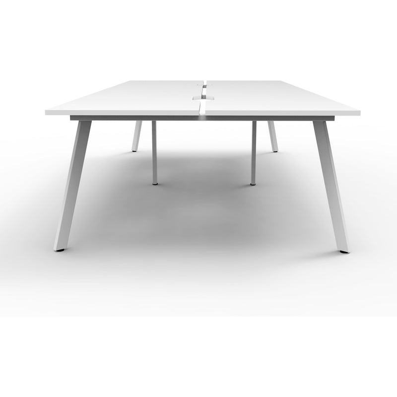Eternity 4 Person Double Sided Workstation - White