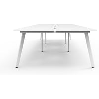 Eternity 6 Person Double Sided Workstation - White