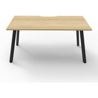 Eternity 1 Person Single Sided Workstation - Oak