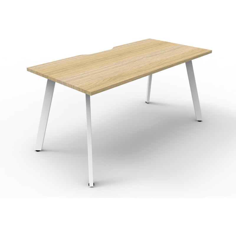 Eternity 1 Person Single Sided Workstation - Oak