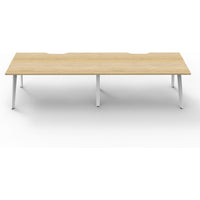 Eternity 2 Person Single Sided Workstation - Oak