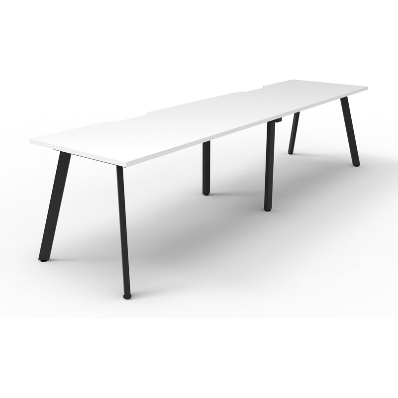 Eternity 2 Person Single Sided Workstation - White