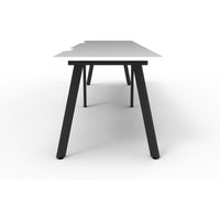 Eternity 2 Person Single Sided Workstation - White