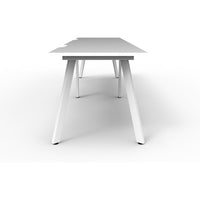 Eternity 2 Person Single Sided Workstation - White