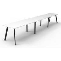 Eternity 3 Person Single Sided Workstation - White