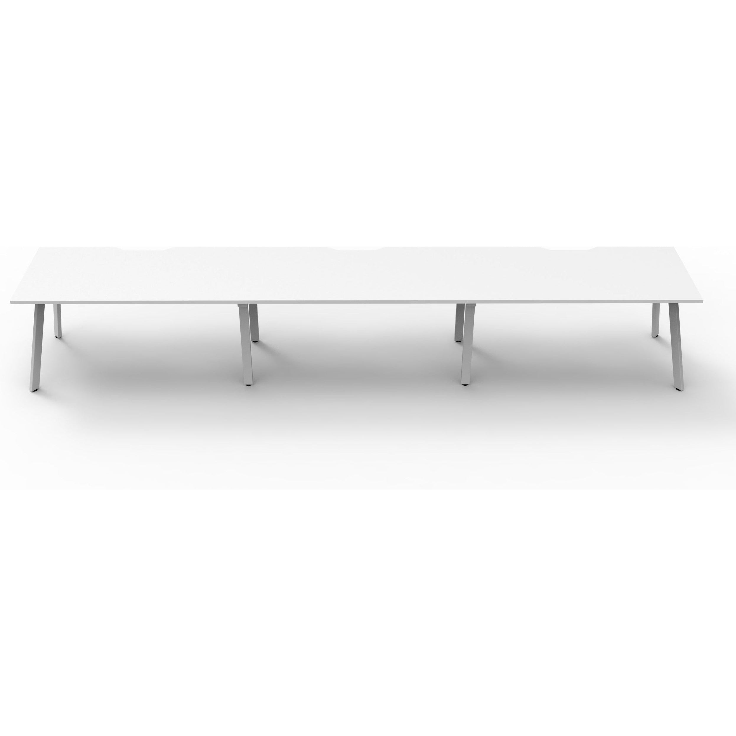 Eternity 3 Person Single Sided Workstation - White