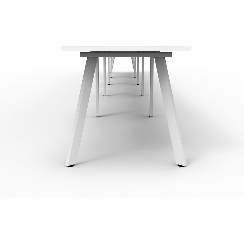 Eternity 5 Person Single Sided Workstation - White