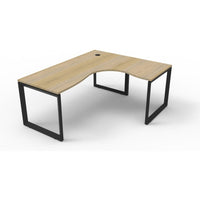 Deluxe Rapid Infinity 1 Person Single Sided Corner Workstation - Loop Leg