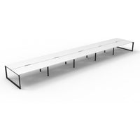 Deluxe Infinity Double Sided Workstations - Loop Leg