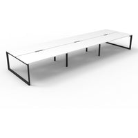 Deluxe Infinity Double Sided Workstations - Loop Leg