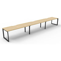 Deluxe Rapid Infinity 3 Person Single Sided Workstation - No Screen (Loop Legs)