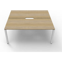 Deluxe Rapid Infinity 2 Person Workstation Double Sided -  No Screen