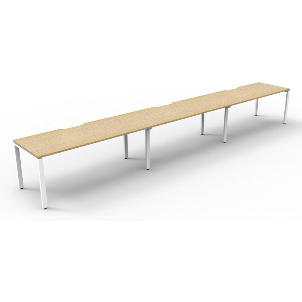 Deluxe Rapid Infinity 3 Person Single Sided Workstation - No Screen (Profile Legs)