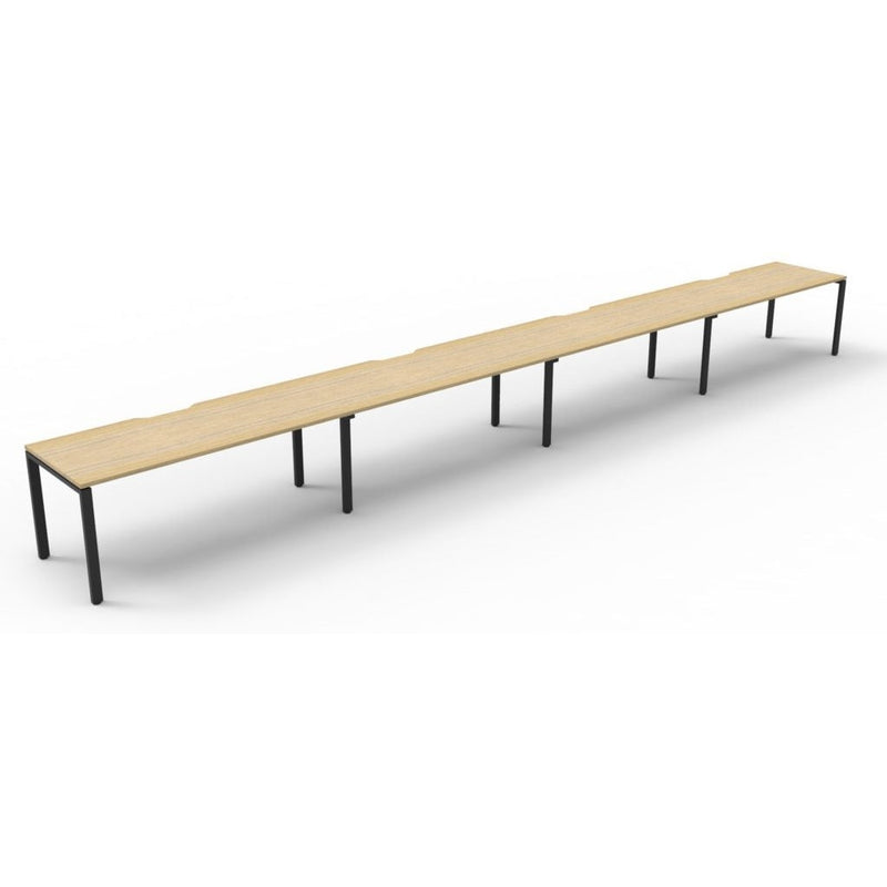 Deluxe Rapid Infinity 4 Person Single Sided Workstation - No Screen