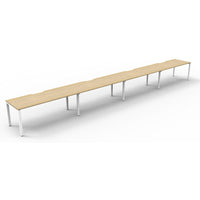 Deluxe Rapid Infinity 4 Person Single Sided Workstation - No Screen