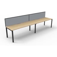 Deluxe Rapid Infinity 2 Person Single Sided Workstation - With Screen