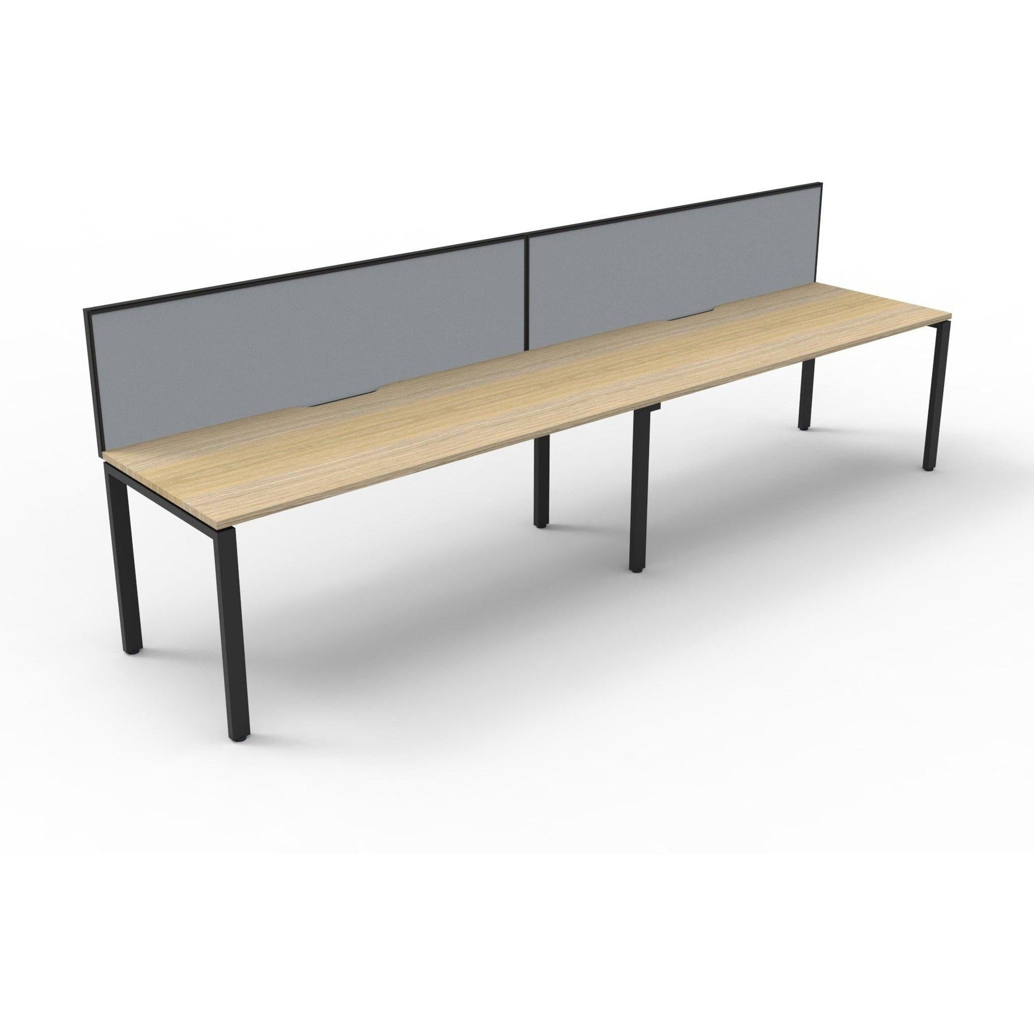 Deluxe Infinity Single Sided Workstations With Screens - Profile Leg
