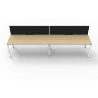 Deluxe Infinity Single Sided Workstations With Screens - Profile Leg