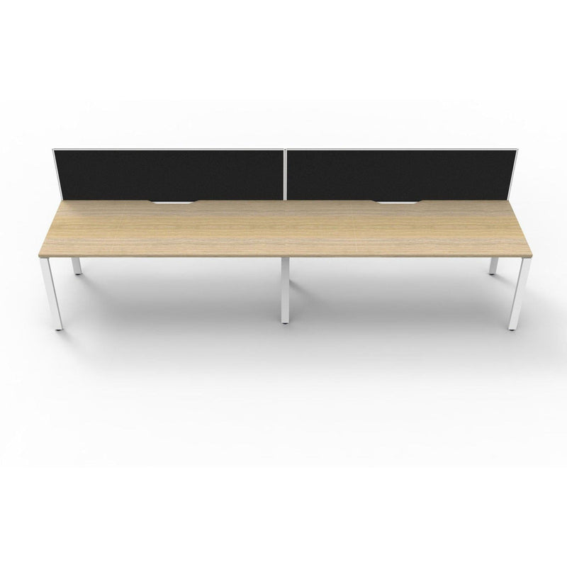 Deluxe Infinity Single Sided Workstations With Screens - Profile Leg