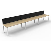 Deluxe Infinity Single Sided Workstations With Screens - Profile Leg