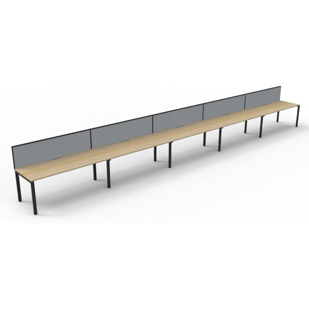 Office Workstations, 5 Person Office Desks Deluxe Rapid Infinity Office ...