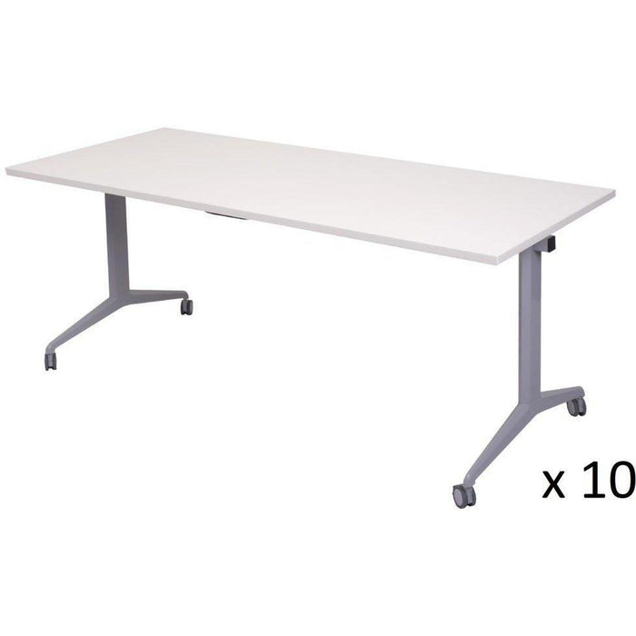 Set of 10 Flip Top Tables