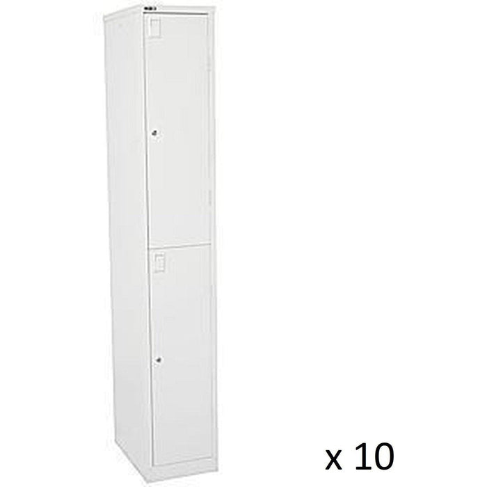 Set of 10 GO Steel Lockers 2 Door