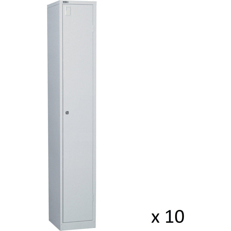 Set of 10 GO Steel Lockers Single Door