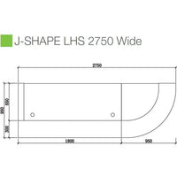 Executive Reception Counter - J Shaped