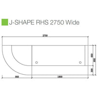 Executive Reception Counter - J Shaped