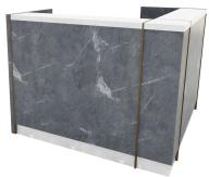 Kent Modular Counter Unit - Marble Look (1395 x 1395 x 1200)