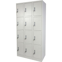 12 Door Metal Storage Locker