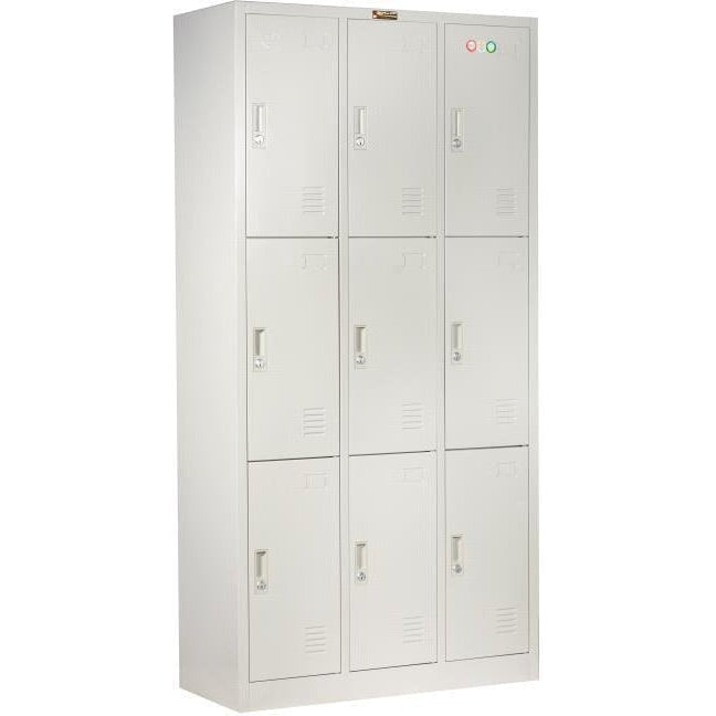 Elite Superior 9 Door Steel Locker | Office Storage Lockers