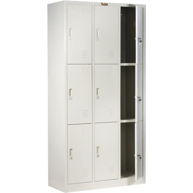 Elite Superior 9 Door Steel Locker | Office Storage Lockers