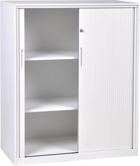 Metal Tambour Storage Cupboard