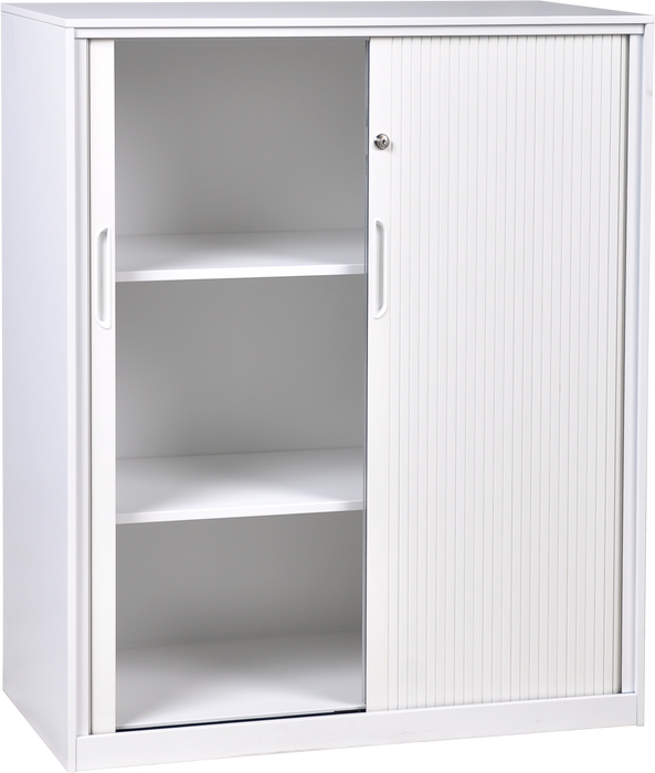 Metal Tambour Storage Cupboard