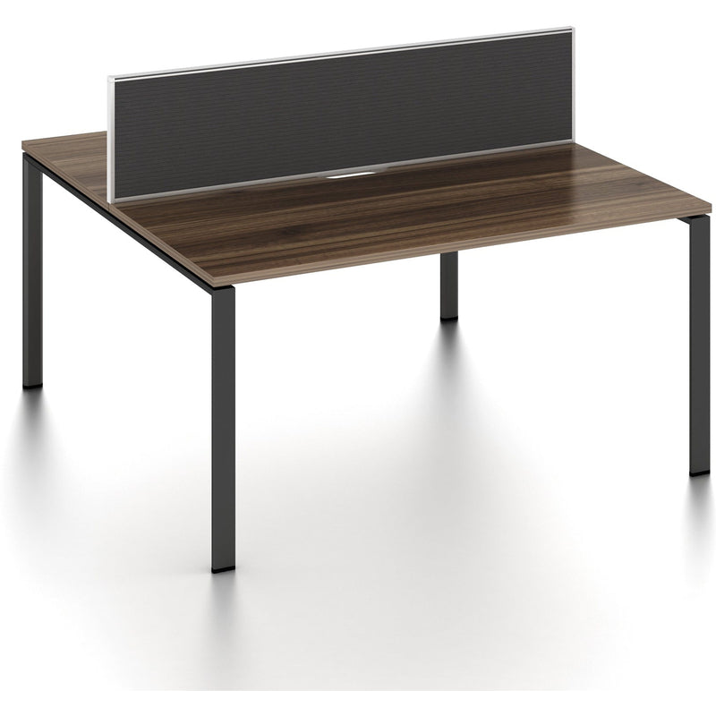 Worksmart 2 Person Double Sided Workstation - With Screen