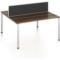 Worksmart 2 Person Double Sided Workstation - With Screen