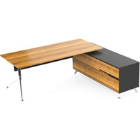 Novara Straight Desk With Credenza Return