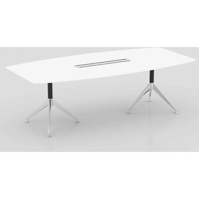 White Potenza Boardroom Table (2400mm x 1200mm)