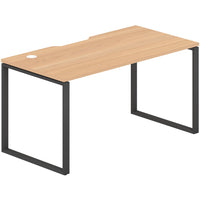 Worksmart 1 Person Single Sided Workstation - Loop Leg - No Screen