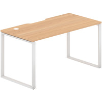 Worksmart 1 Person Single Sided Workstation - Loop Leg - No Screen