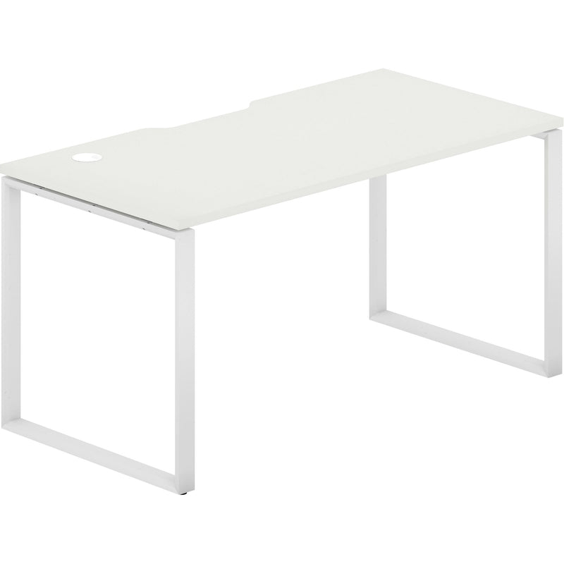 Worksmart 1 Person Single Sided Workstation - Loop Leg - No Screen