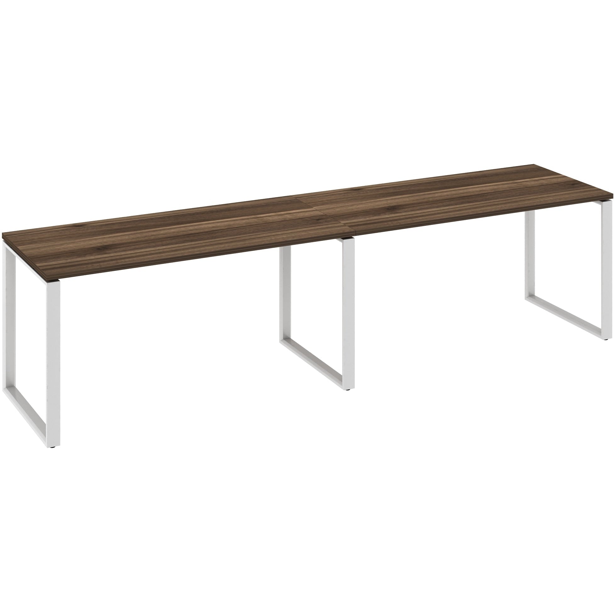 Worksmart 2 Person Single Sided Workstation - Loop Leg - No Screen