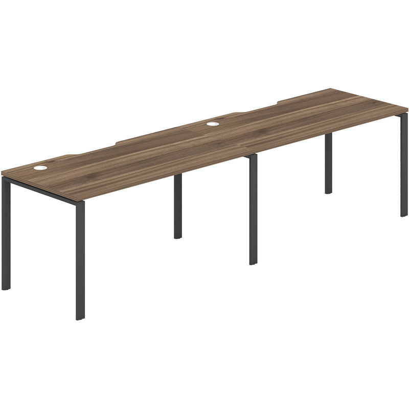 Worksmart 2 Person Single Sided Workstation - No Screen