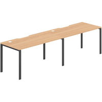 Worksmart 2 Person Single Sided Workstation - No Screen